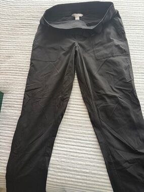 Athleta Black Pull-On Wide-Leg Pants